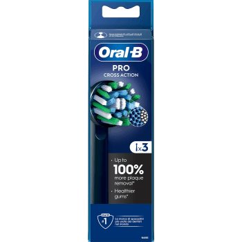Tandborstrefill Cross Action Svart 3p Oral-B.