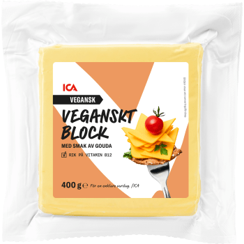 Ost Gouda Block Vegansk 400g ICA.
