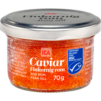 Röd Rom Finkorning 70g ICA.