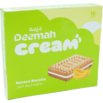 Kex med bananfyllning 432g Deemah.