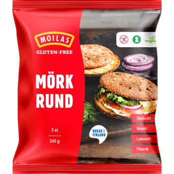 Mörkt bröd glutenfritt 240g Moilas.