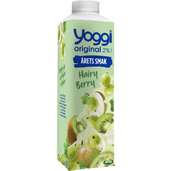 Yoghurt Original Kiwi Krusbär Äpple 2% 1000g Yoggi®.