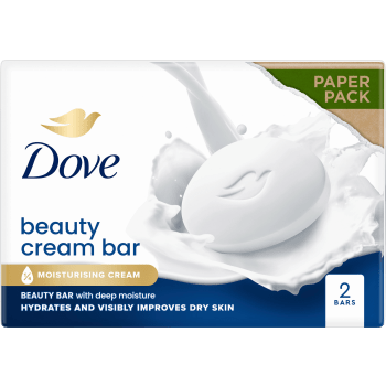 Tvål fast Beauty Bar Original 2-pack Dove.