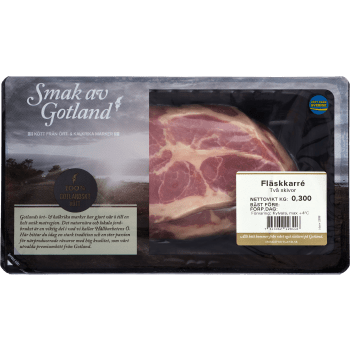 Fläskkarré Färsk Skivad 300g Smak av Gotland.