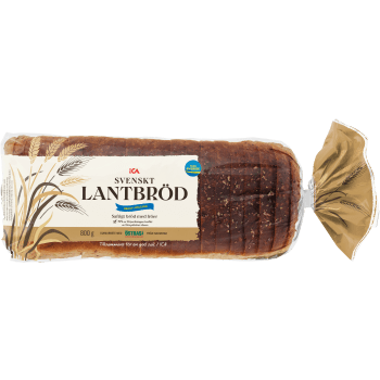 Svenskt Lantbröd 800g ICA.