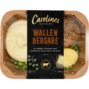 Färdigmat Wallenbergare med Potatismos 400g Carolines Saltsjö-Boo.