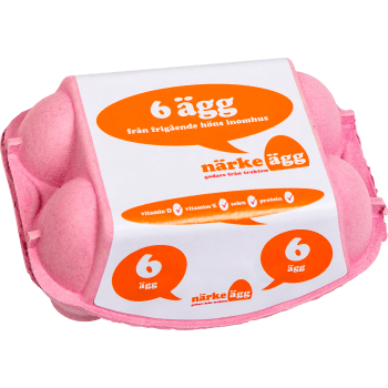 Ägg M/L 6-pack Frigående Närke ägg.
