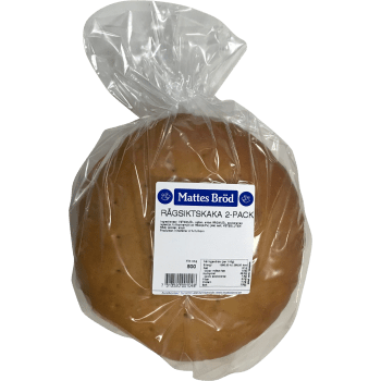 Rågsiktskaka 2-pack 500g Mattes Bröd.