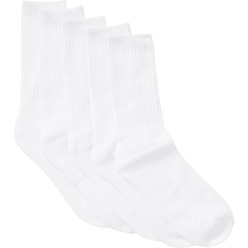 Sportsocka 5p vit 41/45 mywear.