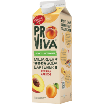Fruktdryck Persika Aprikos 1000ml Proviva.