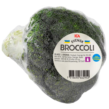 Broccoli filmad 250g Klass 1 ICA.