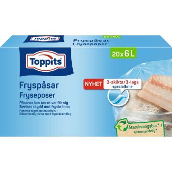Fryspåsar 6L 20-pack Toppits.