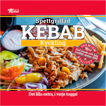 Kycklingkebab Fryst Spettgrillad 650g EskilstunaKebab.
