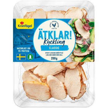 Kyckling Classic Bröstfilé Stekt och Skivad 200g Kronfågel.