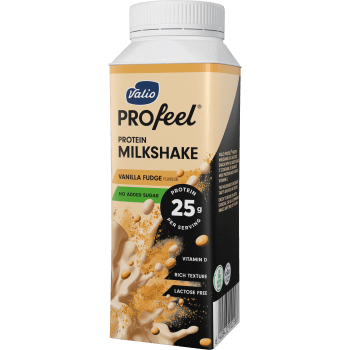Proteinshake PROfeel® Vanilla Fudge Laktosfri 250ml Valio.