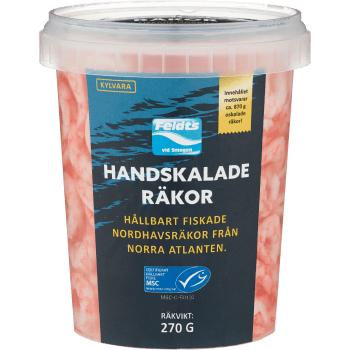 Räkor I Lake Handskalade 270g Feldts.