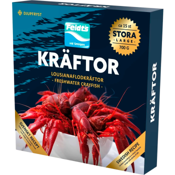 Skaldjur Louisianaflodkräftor 700g Feldts.