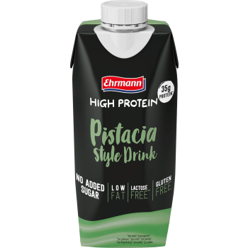 Proteindryck Pistage utan tillsatt socker Laktosfri 330ml High Protein.