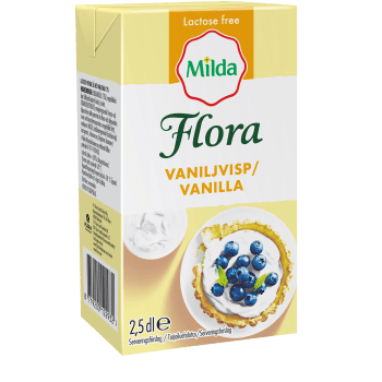 Vaniljvisp 12% Laktosfri 250ml Flora.
