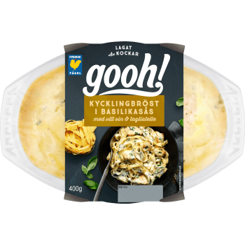 Färdigmat Kycklingbröst i Basilikasås 400g Gooh.