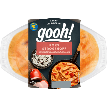 Färdigmat Korvstroganoff med Vildris 400g Gooh.