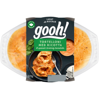 Färdigmat Tortelloni med Ricotta och Spenat 370g Gooh.