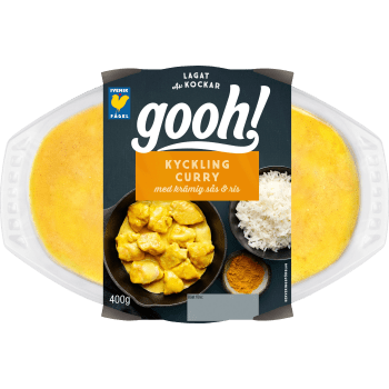 Färdigmat Kyckling Curry med Ris 400g Gooh.