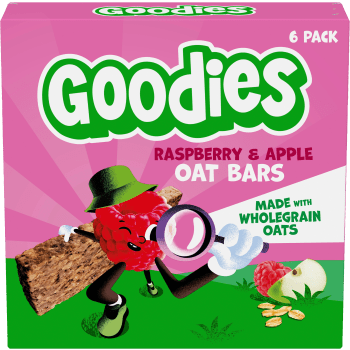 Barnsnacks Oat bars raspberry & apple 3år 6-p 138g Goodies.