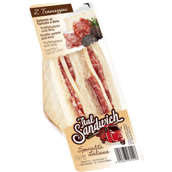 Sandwich Tryffelsalami och Brie 130g Italsandwich.