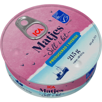 Matjessill i bit 215g ICA.