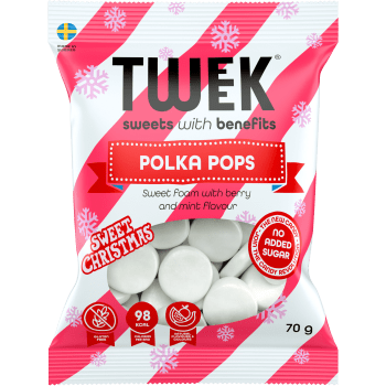 Godis Polka Pops 70g Tweek.