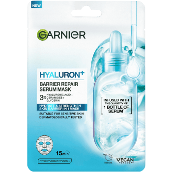 Ansiktsmask Hyaluron + Barrier Repair Serum Mask 1-p Garnier.