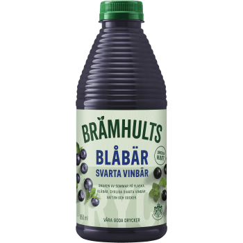 Fruktdryck Blåbär Svarta Vinbär 850ml Brämhults.