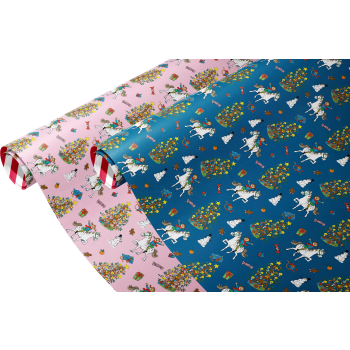 Julpapper Pippi 2mx70cm.