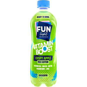 Sockerfri Dryck Vitamin Boost Crispy Apple 500ml Fun Light.