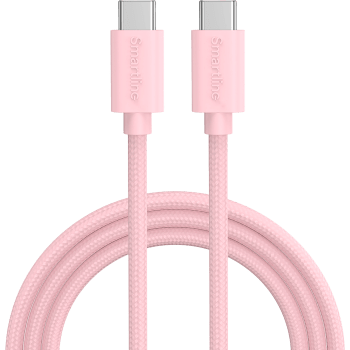 USB-C till USB-C 2m rosa Smartline.