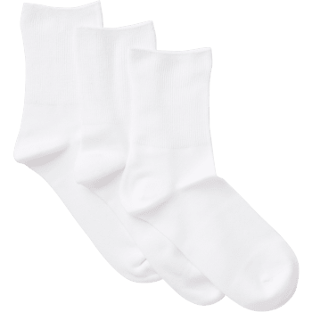 Socka ribb 3p vit 36/38 mywear.