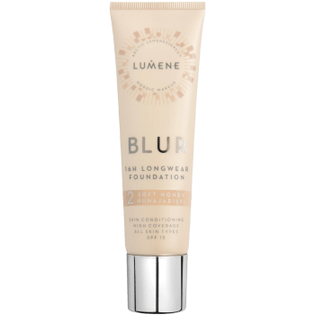 Foundation Blur16h Longwear nr 2 Soft Honey SPF15 30ml Lumene.