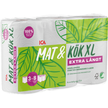 Hushållspapper Mat & Kök XL 3-p ICA.