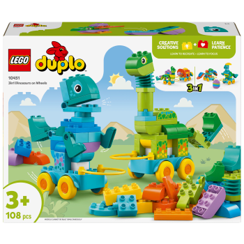 LEGO Duplo 3-i-1 Dinosaurier på hjul 10451.