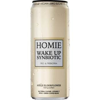 Energidryck Wake Up Synbiotic Äpple/fläder 330ml Homie.