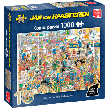 Pussel Studio 10 Years 1000 bitar Jan van Haasteren.