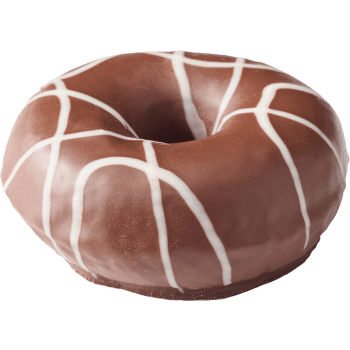 Donut Choco Stripe 63g Dafgårds.