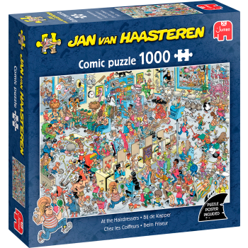 Pussel At the Hairdressers 1000 bitar Jan van Haasteren.
