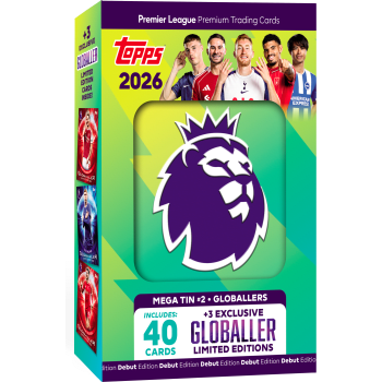 Fotbollskort Premier League Mega Tin 25/26 Topps.