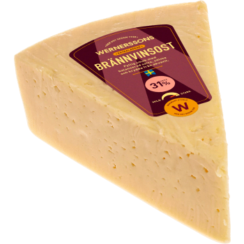 Brännvinsost 31% Extralagrad ca 750g Wernerssons.