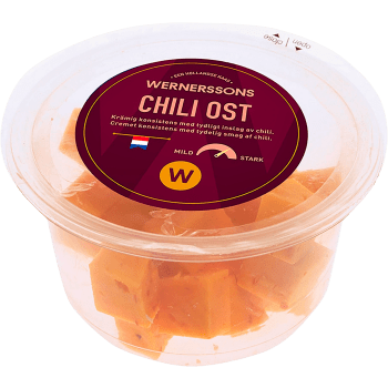 Gouda Tärningar Chili 130g Wernerssons.