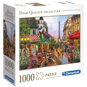 Pussel Flowers in Paris 1000 bitar Clementoni.