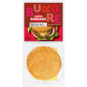 Cheeseburgare 2-p 270g ICA.