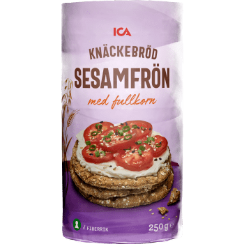 Fullkornsknäcke Sesam 250g ICA.